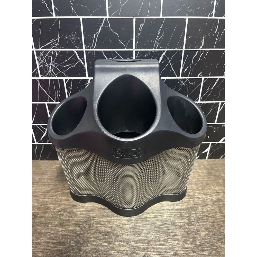 Polder Style Station – Black – Hair Stylist Tool Organizer / Salon Station
